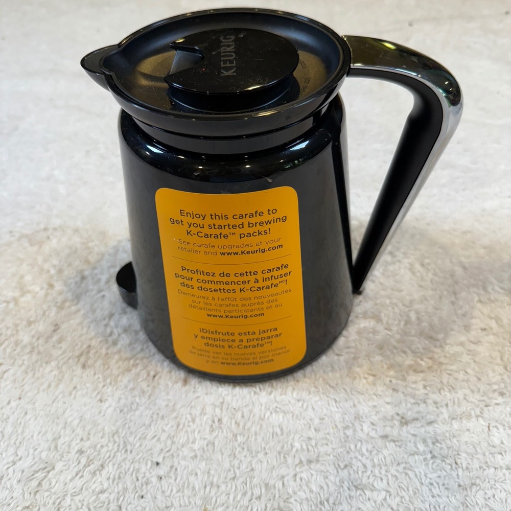 Keurig 2.0 K-Carafe Coffee Pot Thermal Replacement Black 4-Cup Capacity‎